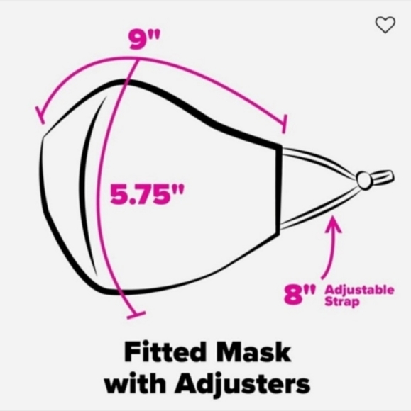 VERA BRADLEY COASTAL PARADISE FITTED FACE MASK            c - Picture 3 of 6